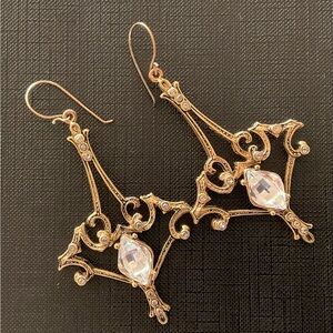 Virgins Saints & Angels Gold and Crystal Earrings
